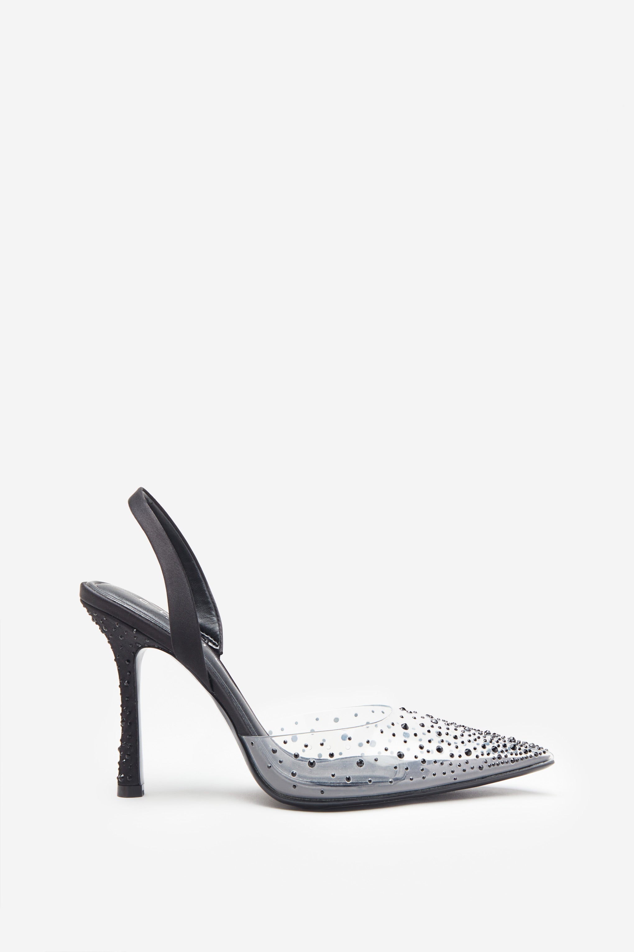 Seraphine London™ | Black Diamante Pointed Heels