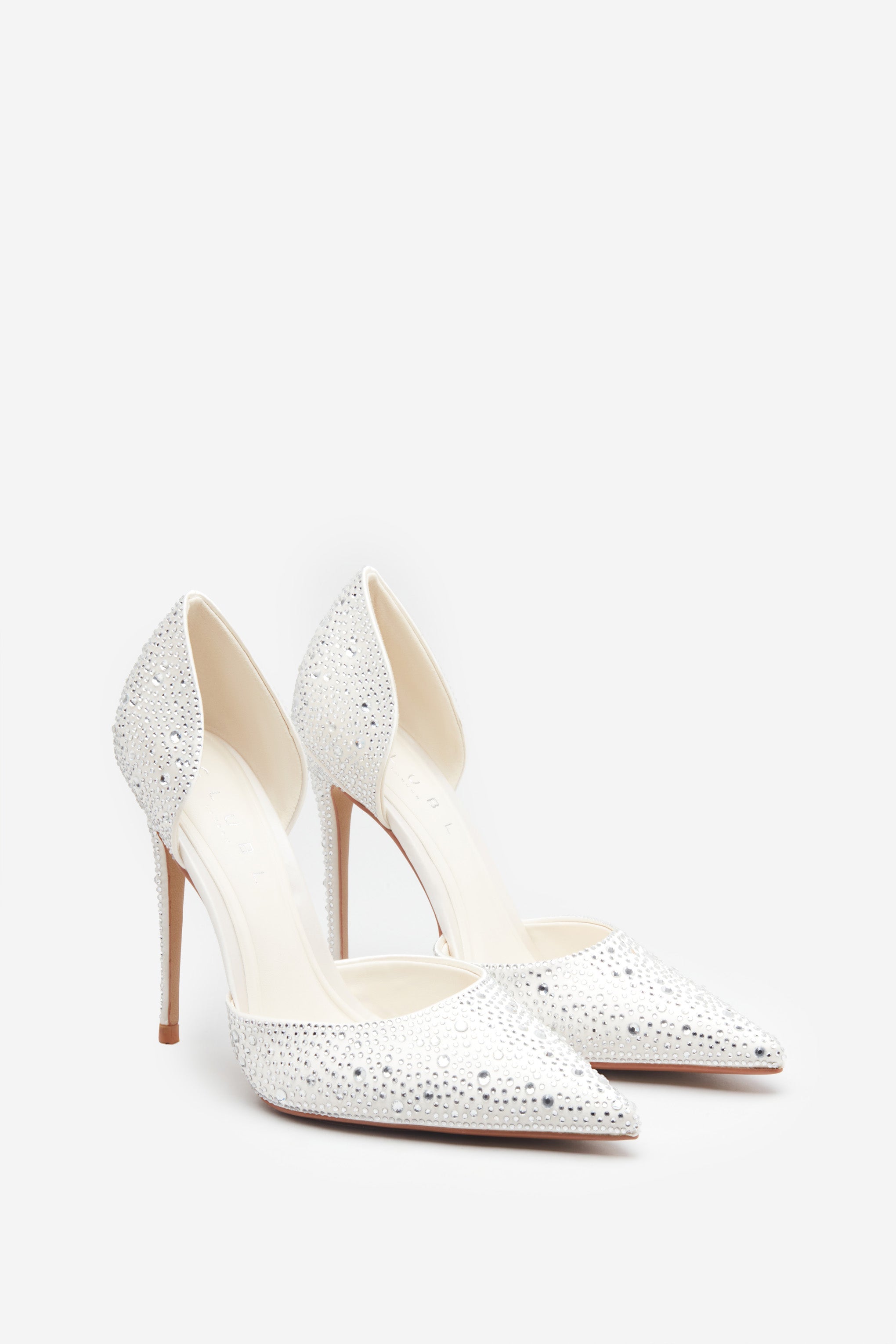 Seraphine London™ | Ivory Diamante Pointed Heels
