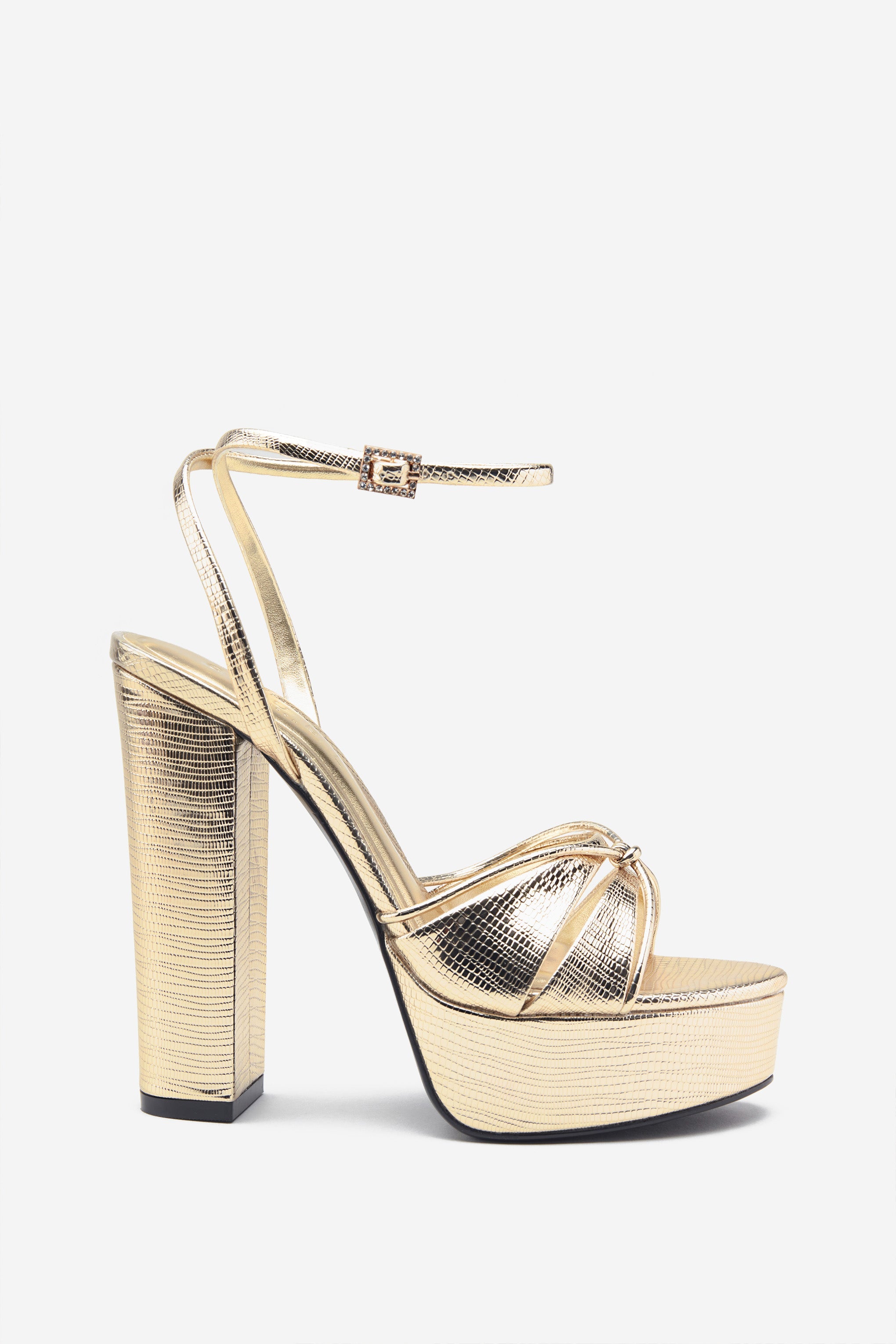 Seraphine London™ | Gold Strappy Heels