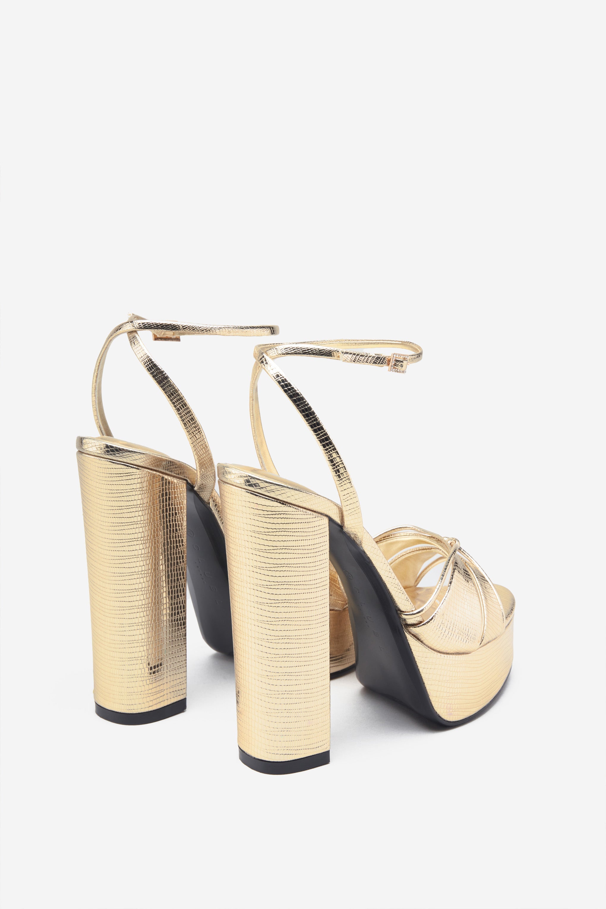 Seraphine London™ | Gold Strappy Heels