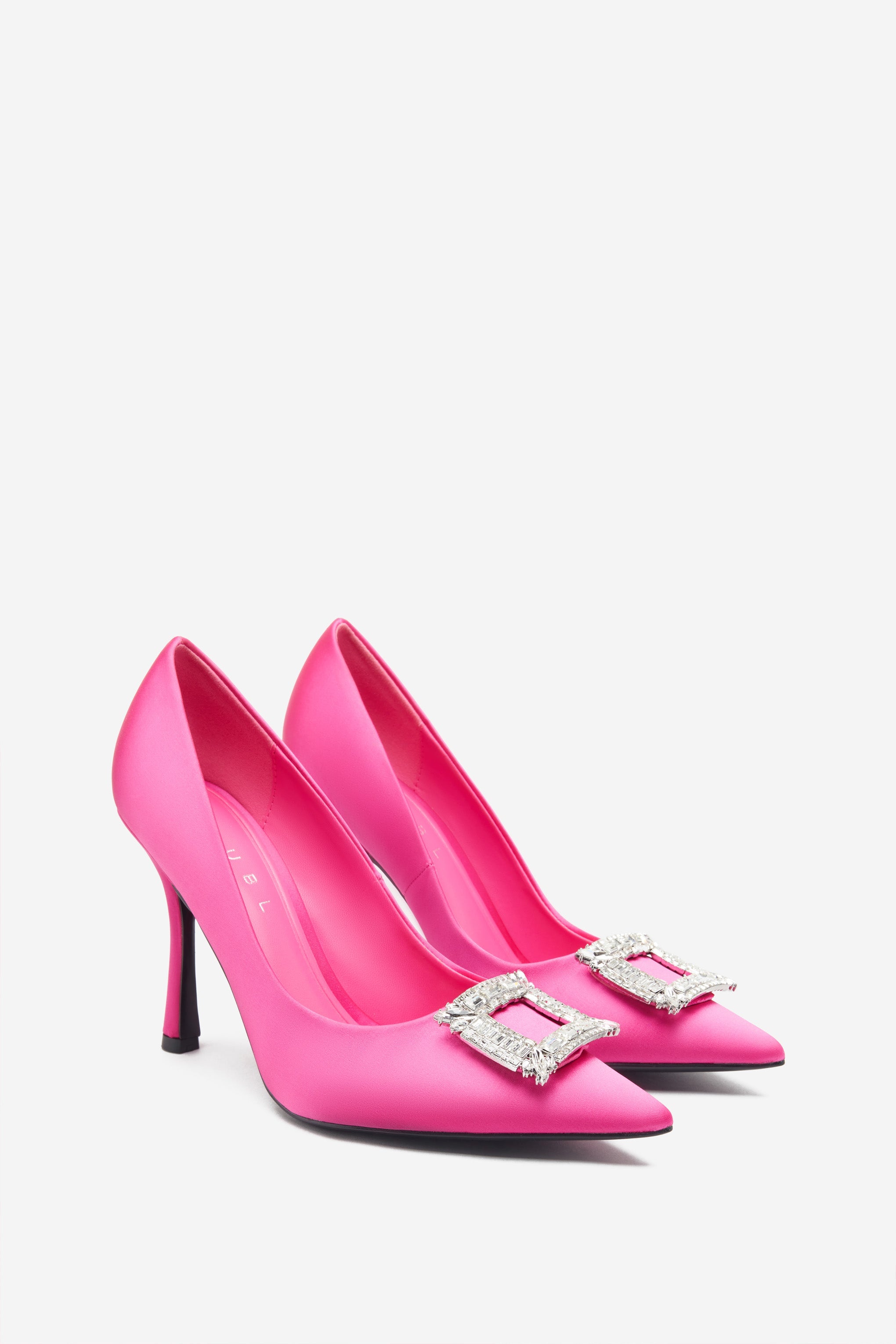 Seraphine London™ | Hot Pink Satin Heels