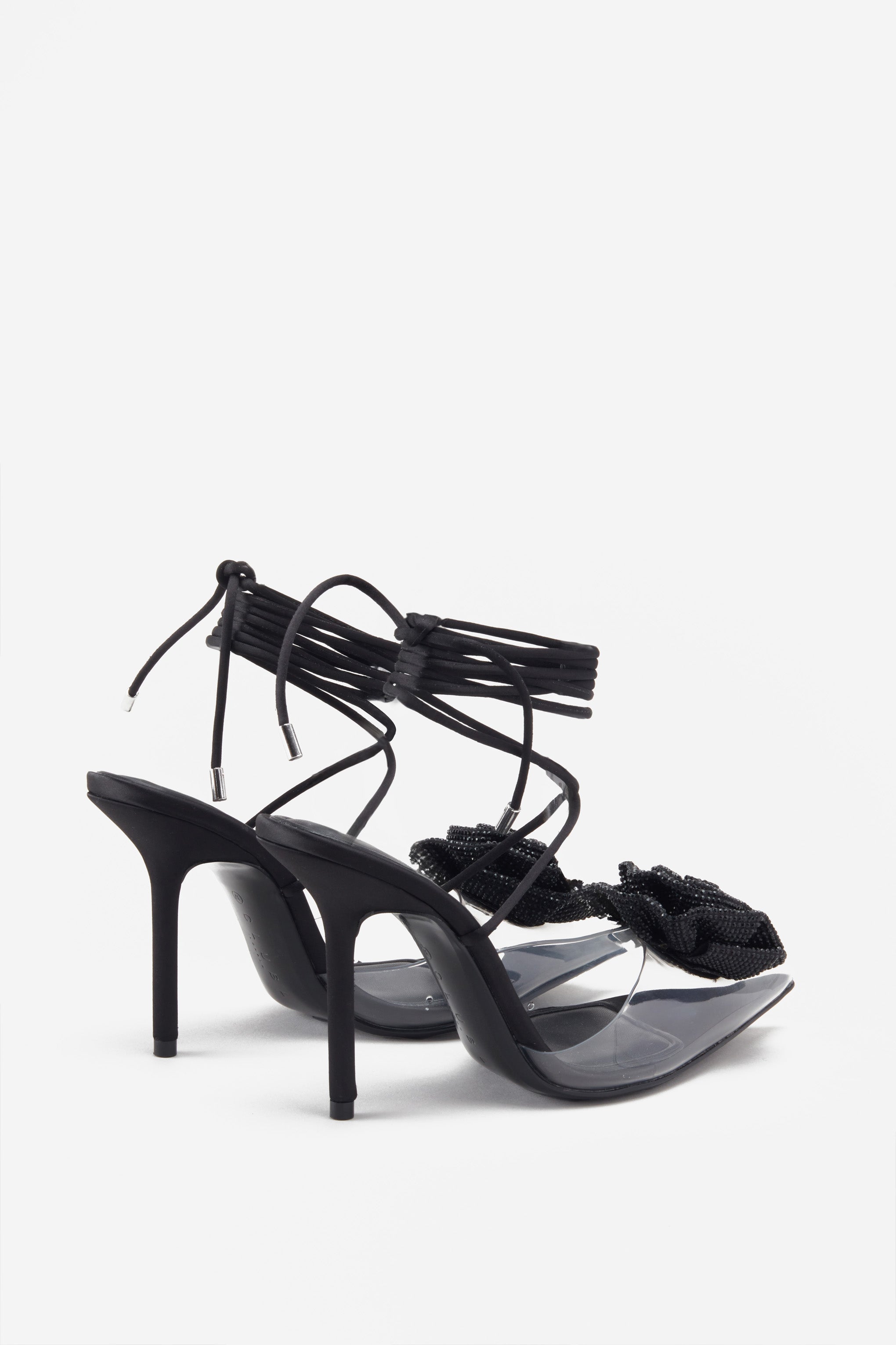 Seraphine London™ | Black Lace-Up Heels