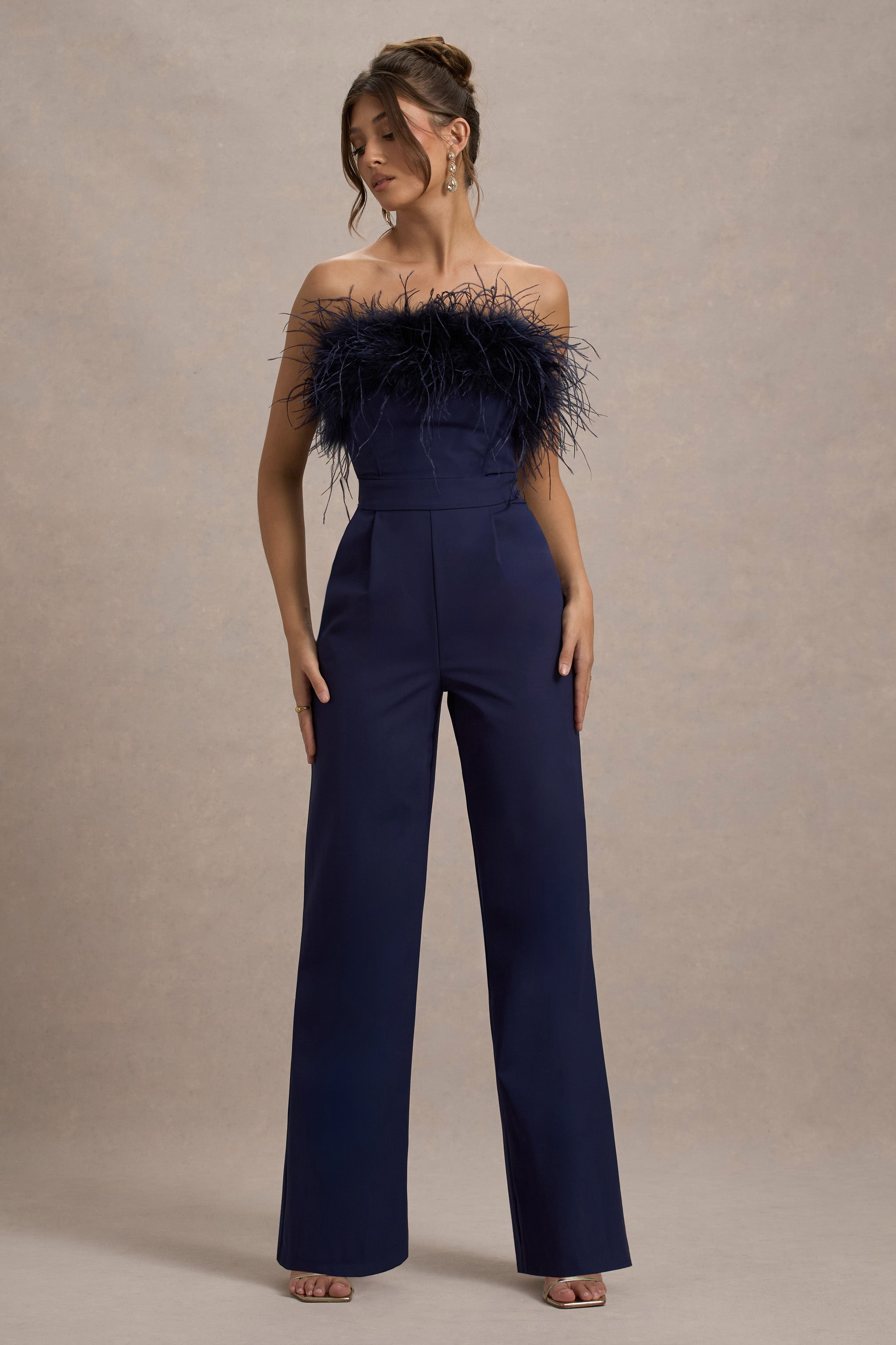 Seraphine London™ | Navy Bandeau Jumpsuit