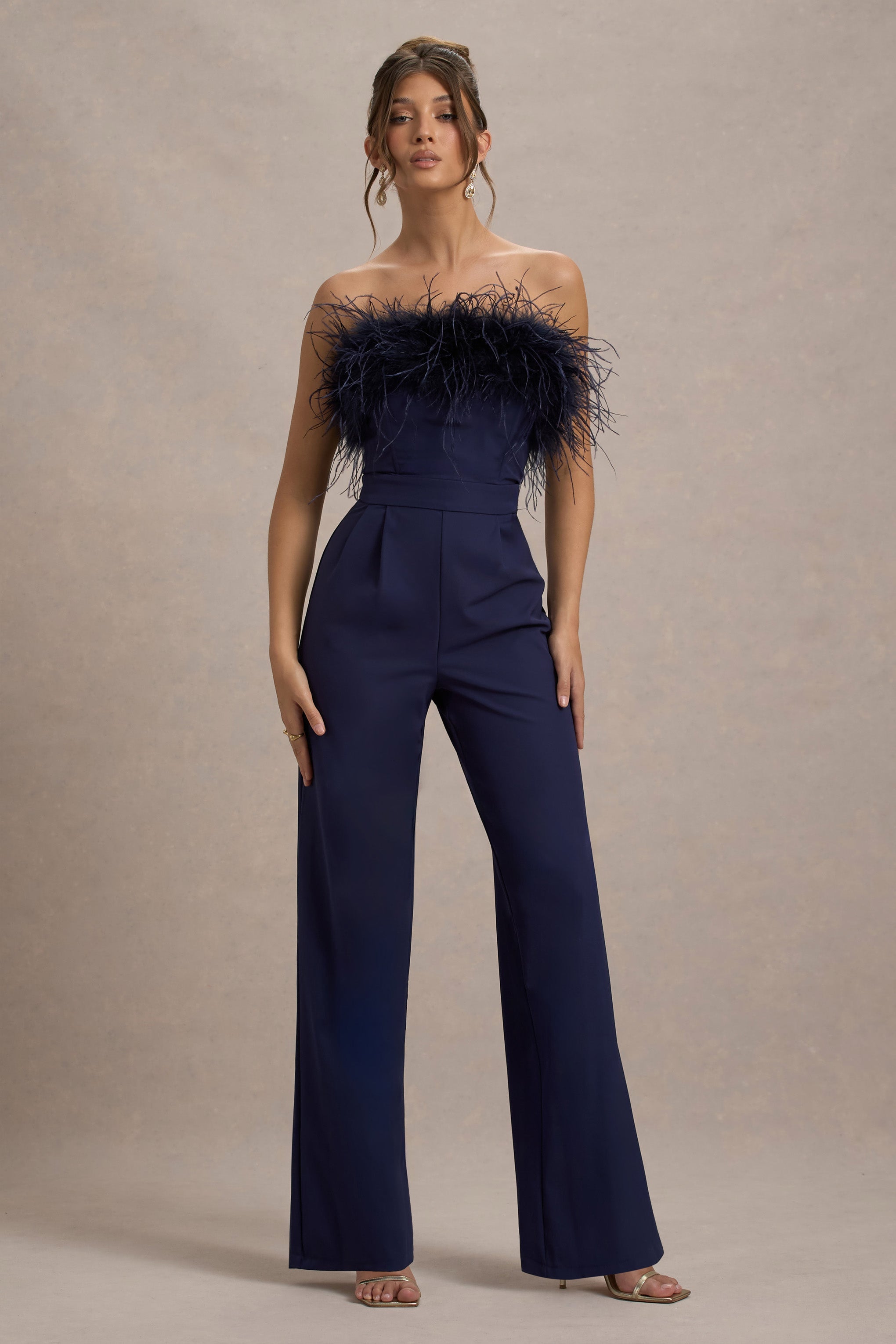 Seraphine London™ | Navy Bandeau Jumpsuit