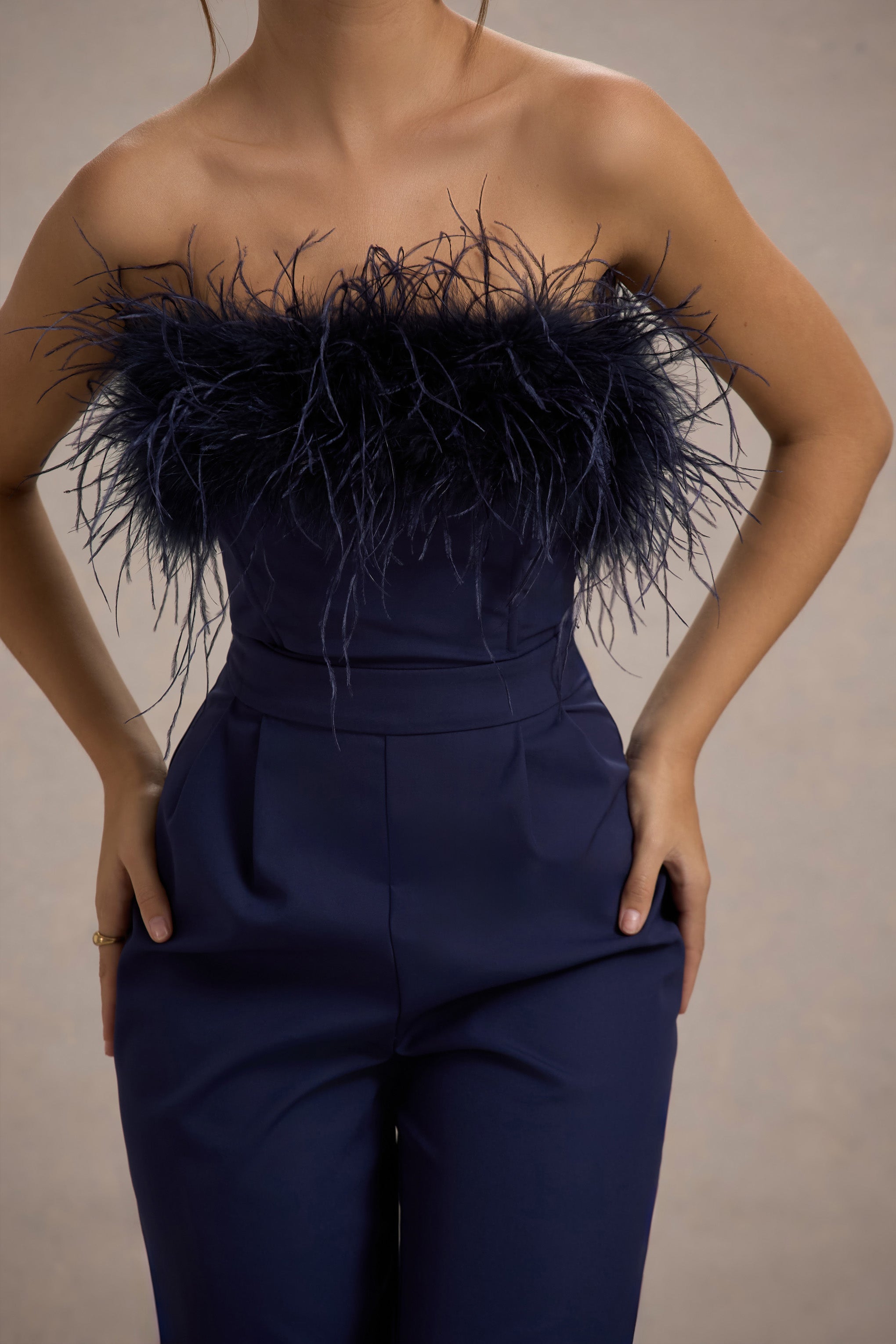 Seraphine London™ | Navy Bandeau Jumpsuit