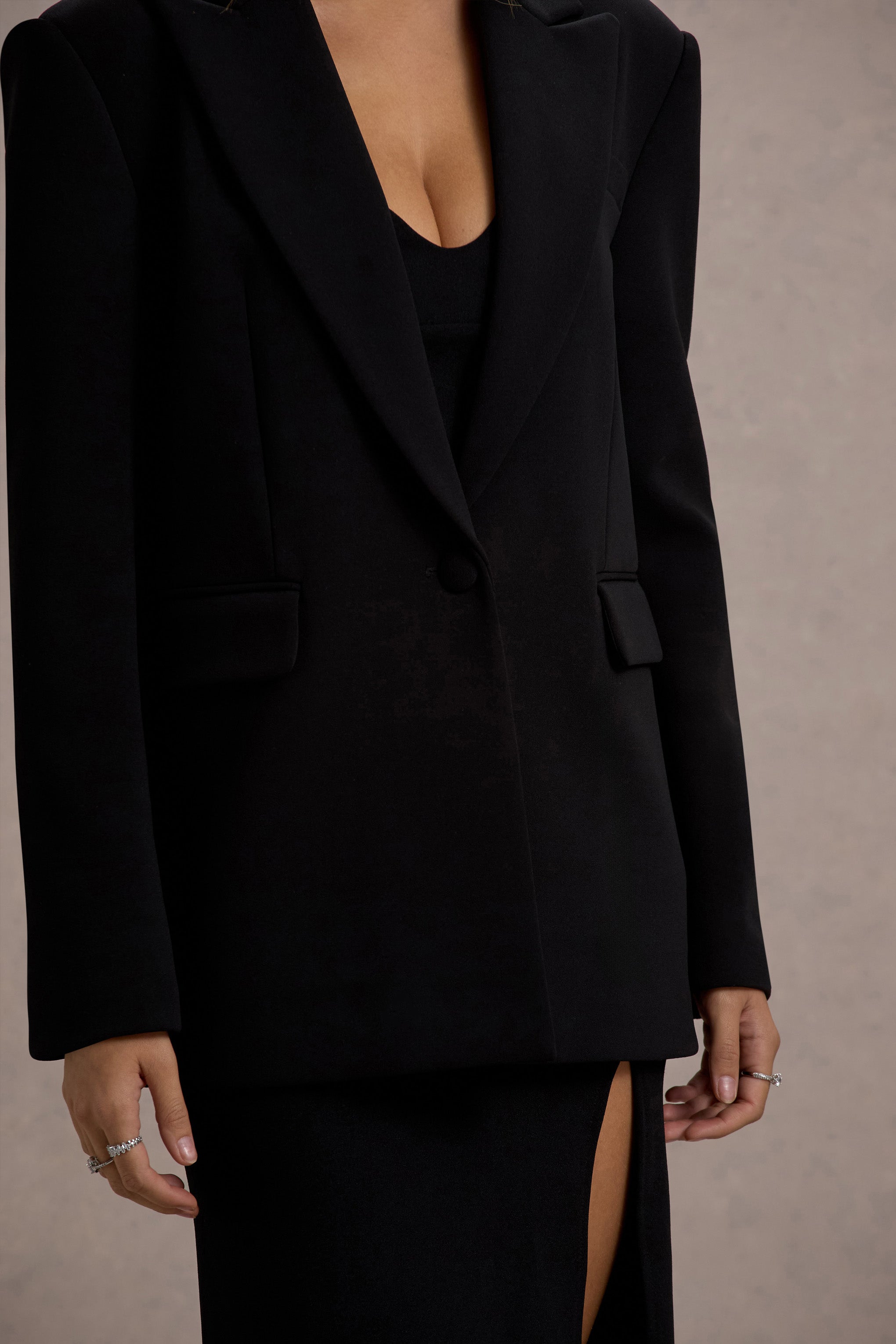 Seraphine London™ | Black Oversized Blazer