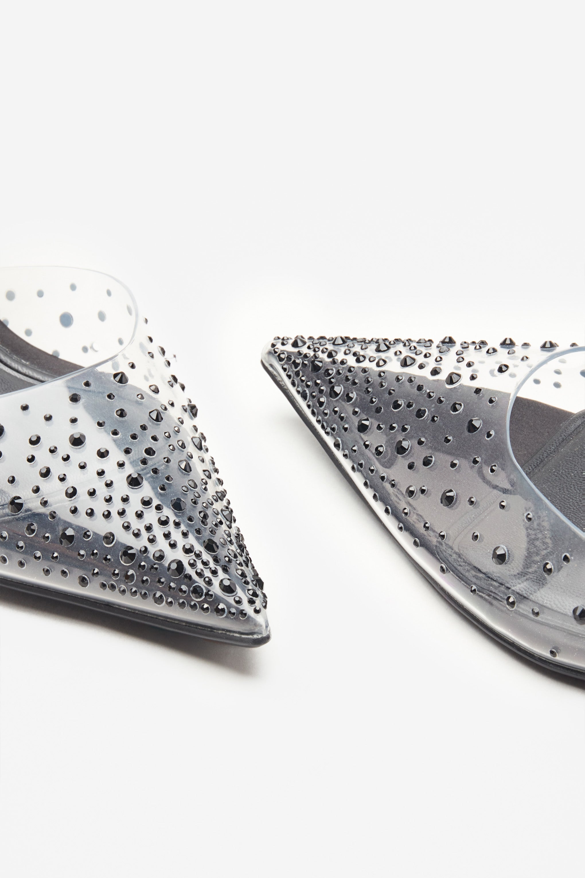 Seraphine London™ | Black Diamante Pointed Heels