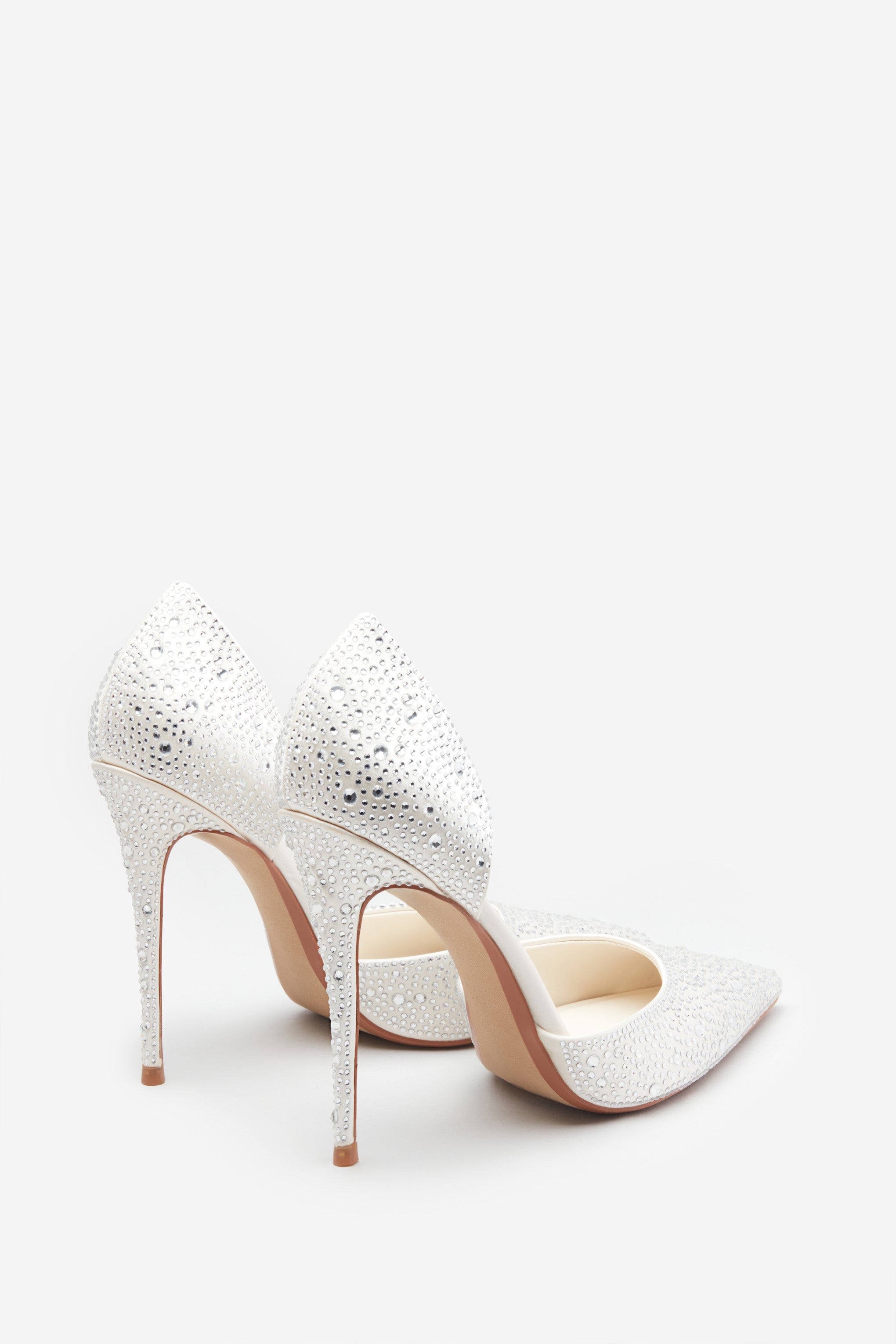 Seraphine London™ | Ivory Diamante Pointed Heels