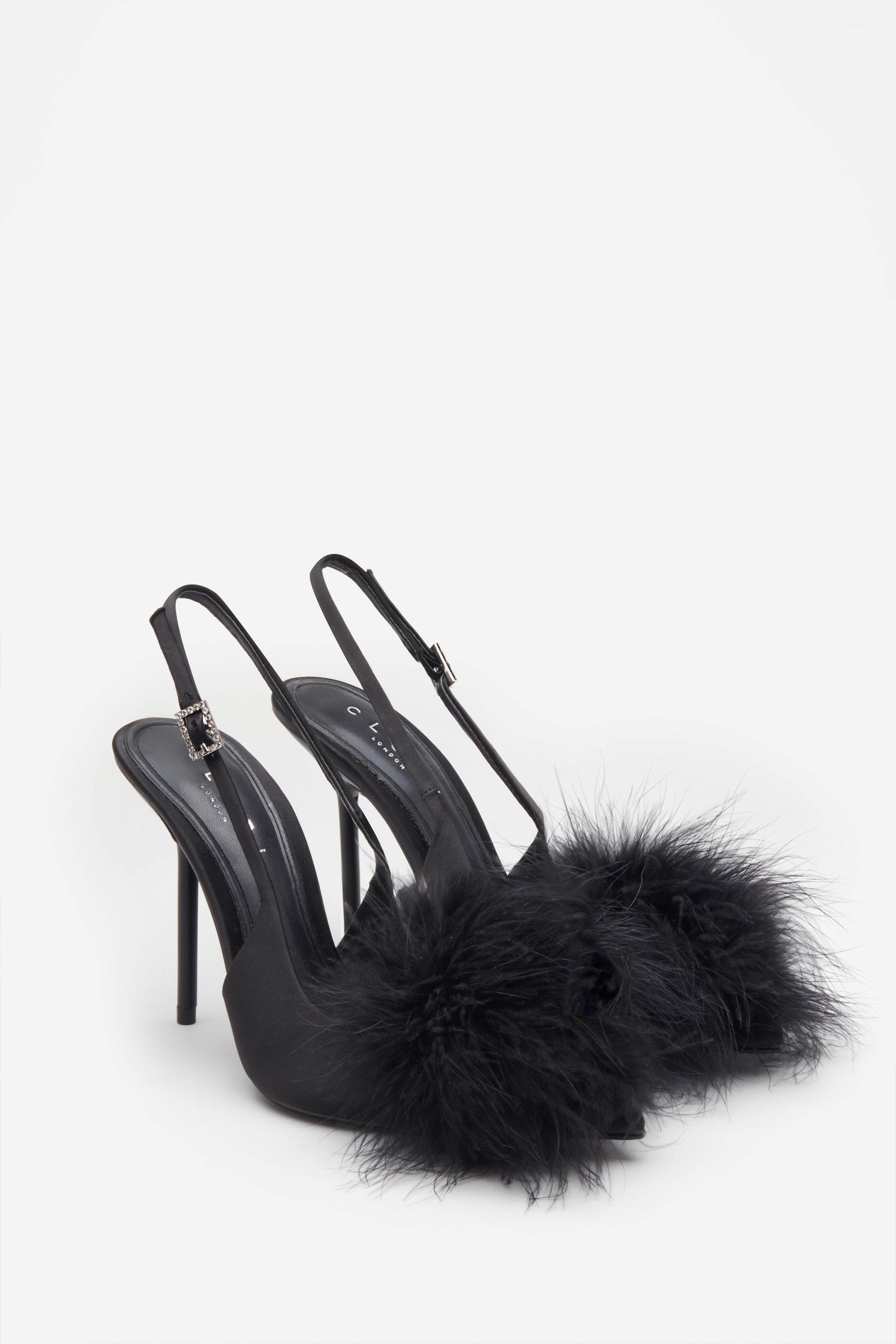 Seraphine London™ | Black Pom Pom Heels