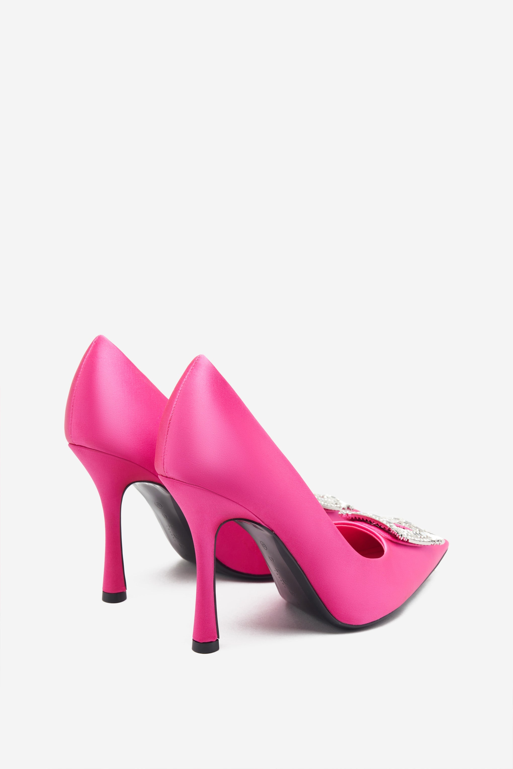 Seraphine London™ | Hot Pink Satin Heels