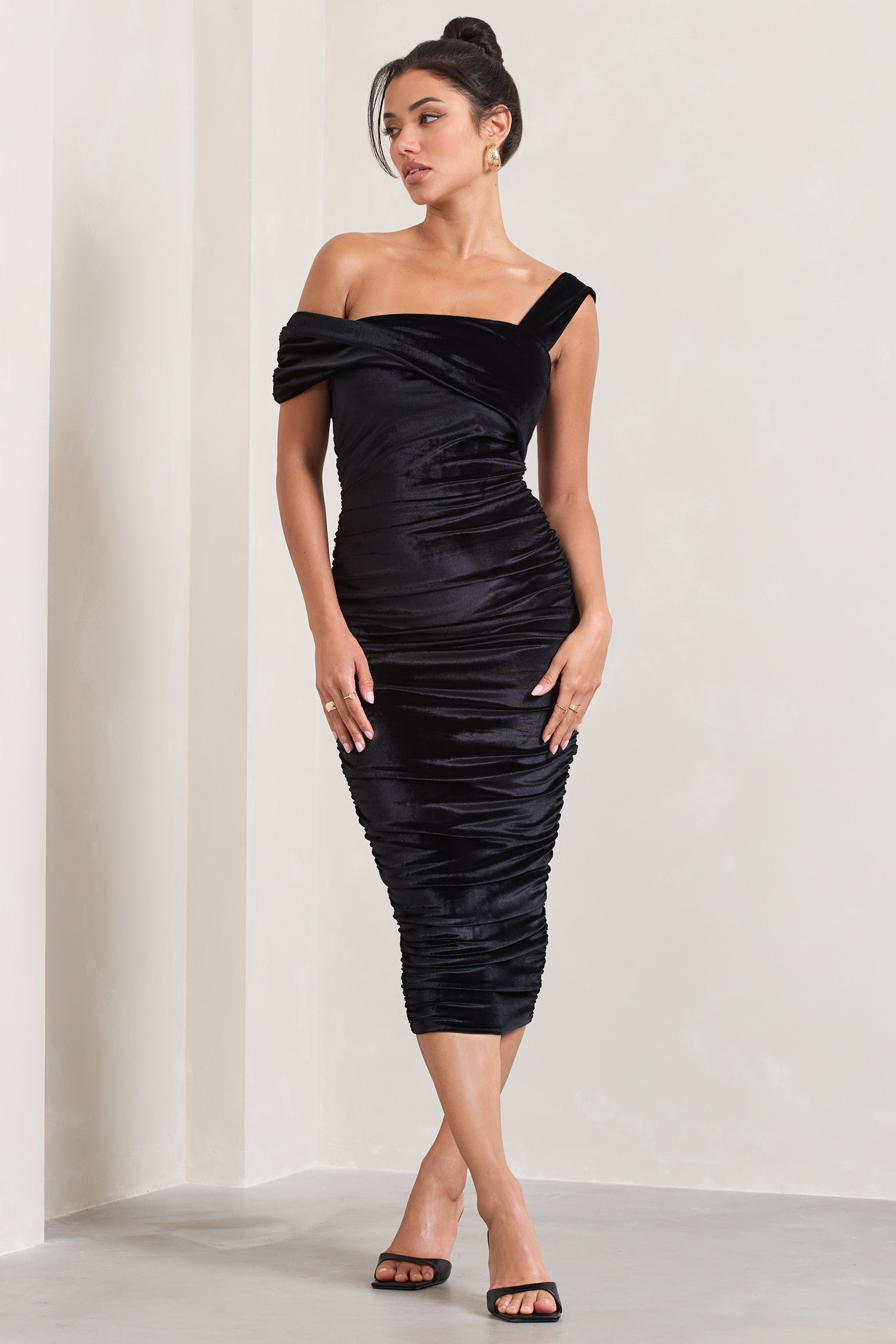 Seraphine London™ | Black Velvet Dress