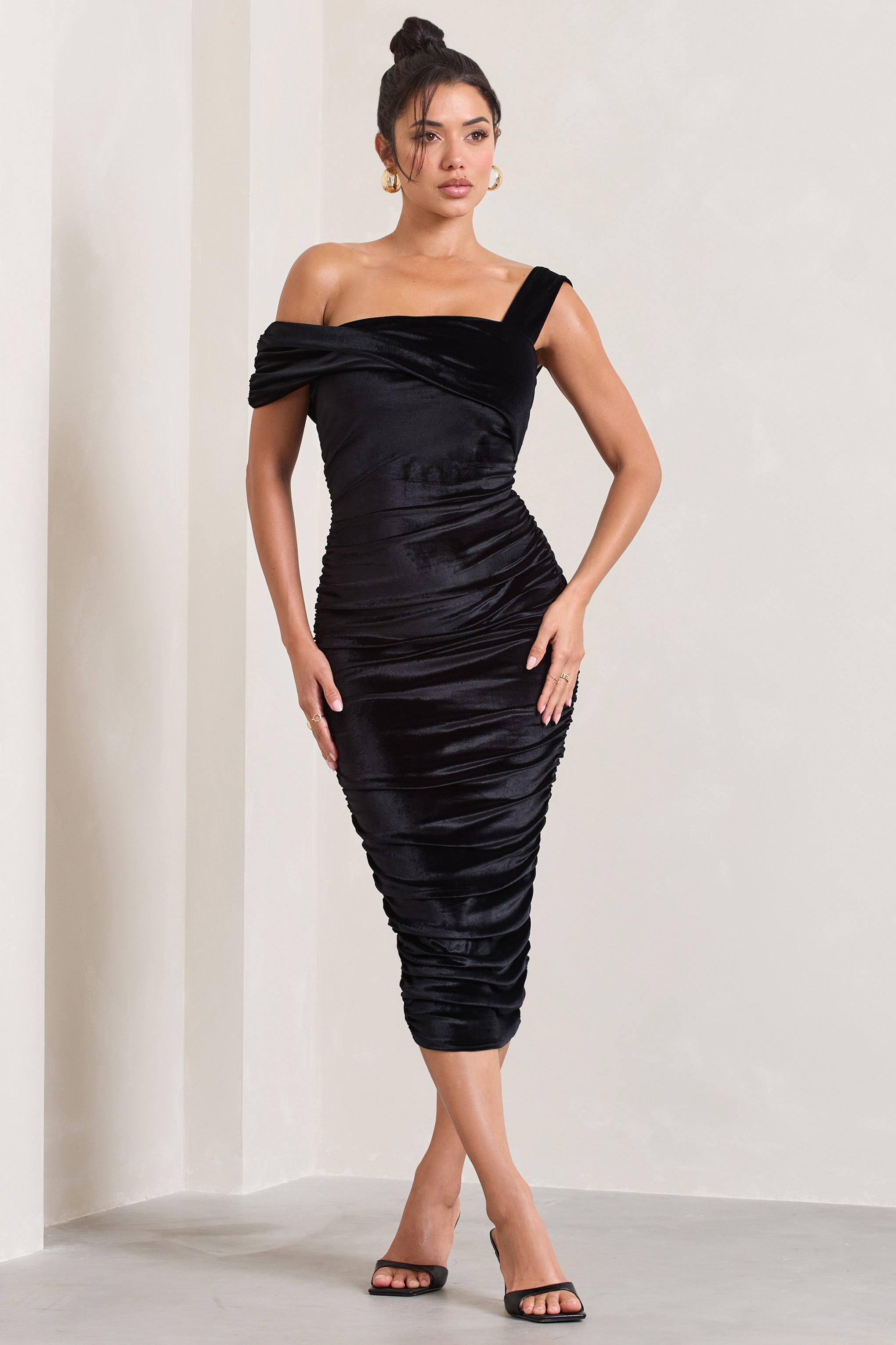 Seraphine London™ | Black Velvet Dress