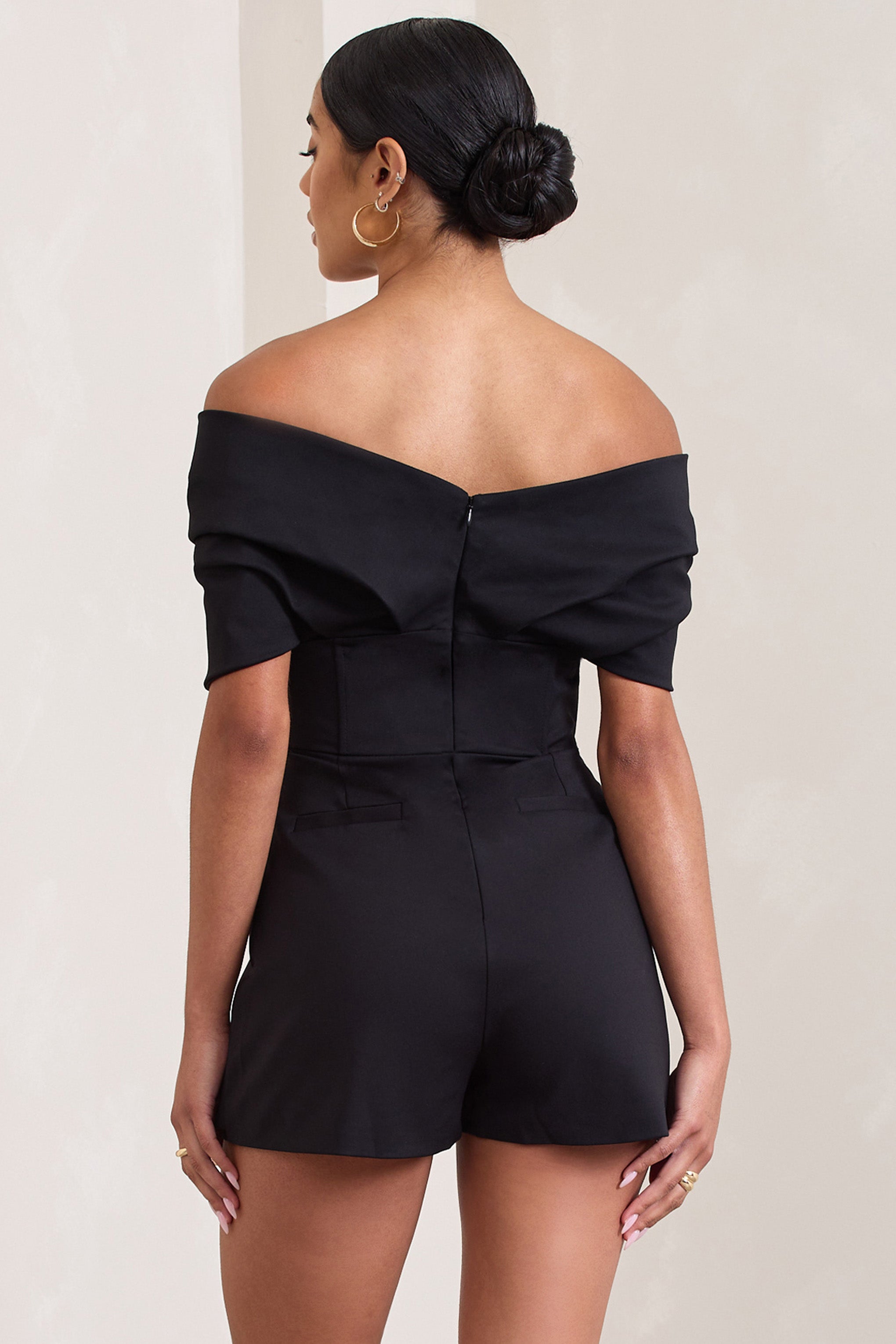Seraphine London™ | Black Corset Bardot Matching Set
