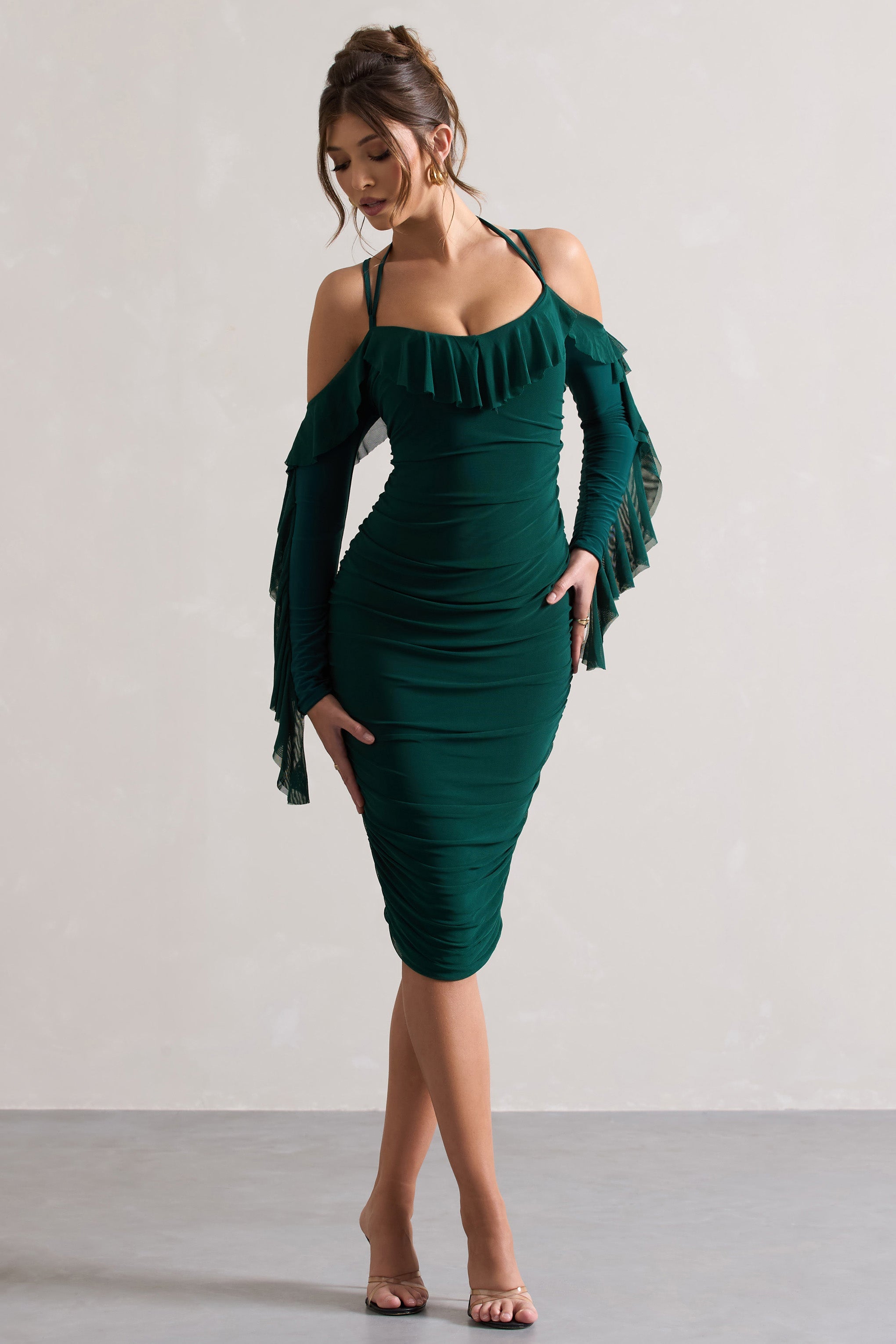 Seraphine London™ | Bottle Green Dress
