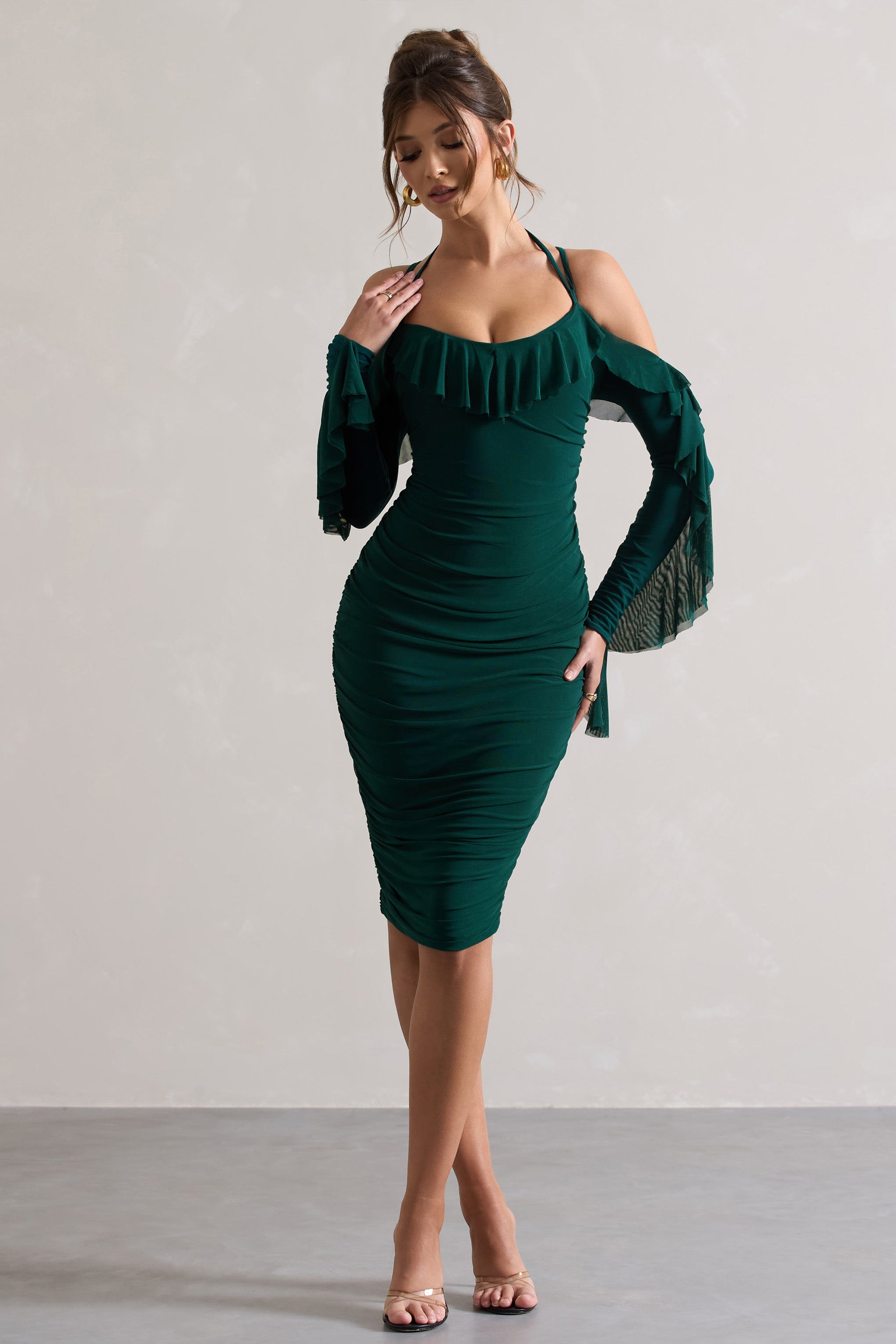 Seraphine London™ | Bottle Green Dress