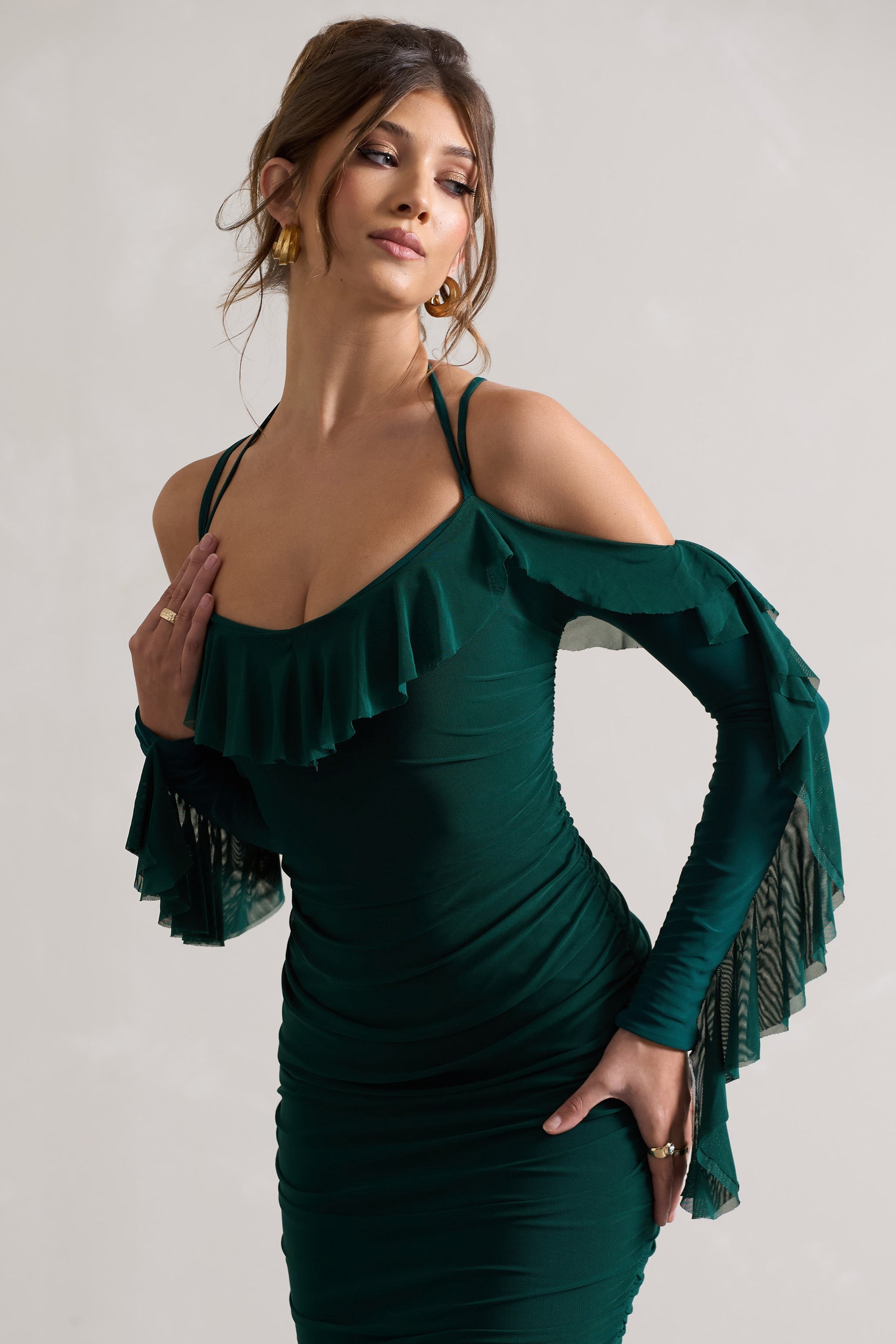Seraphine London™ | Bottle Green Dress