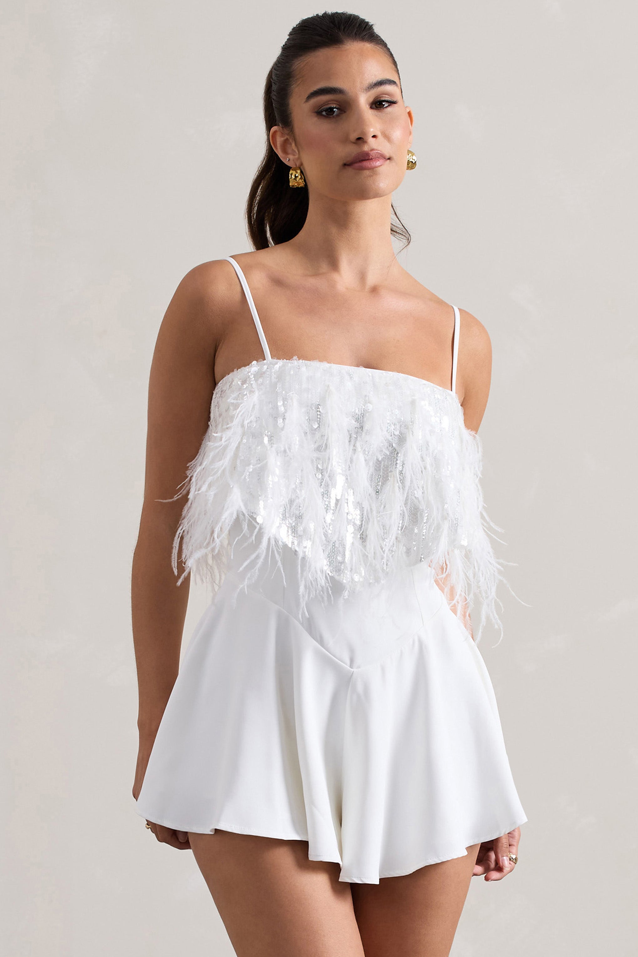 Seraphine London™ | White Embellished Strappy Matching Set