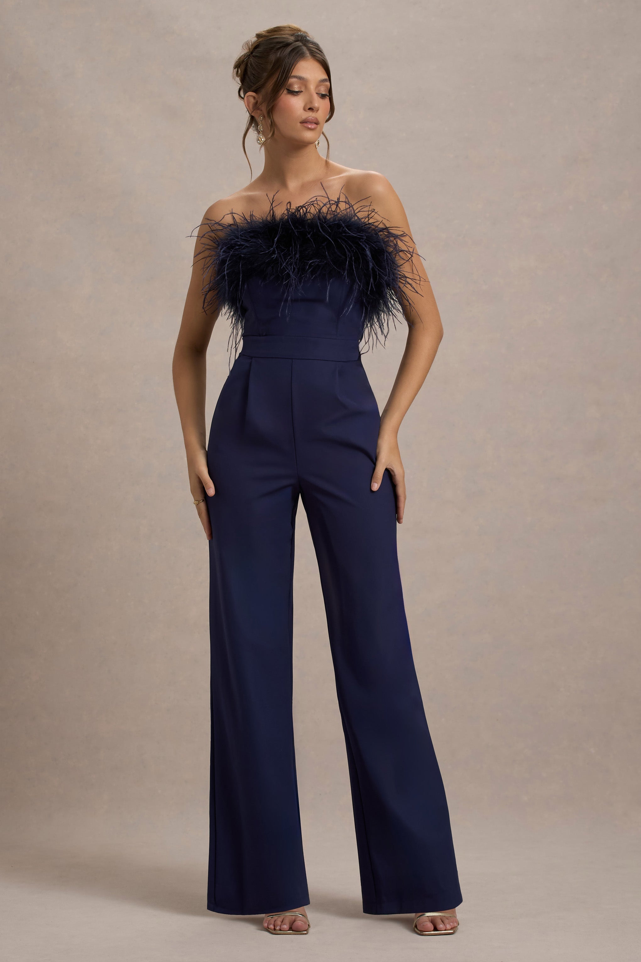 Seraphine London™ | Navy Bandeau Jumpsuit