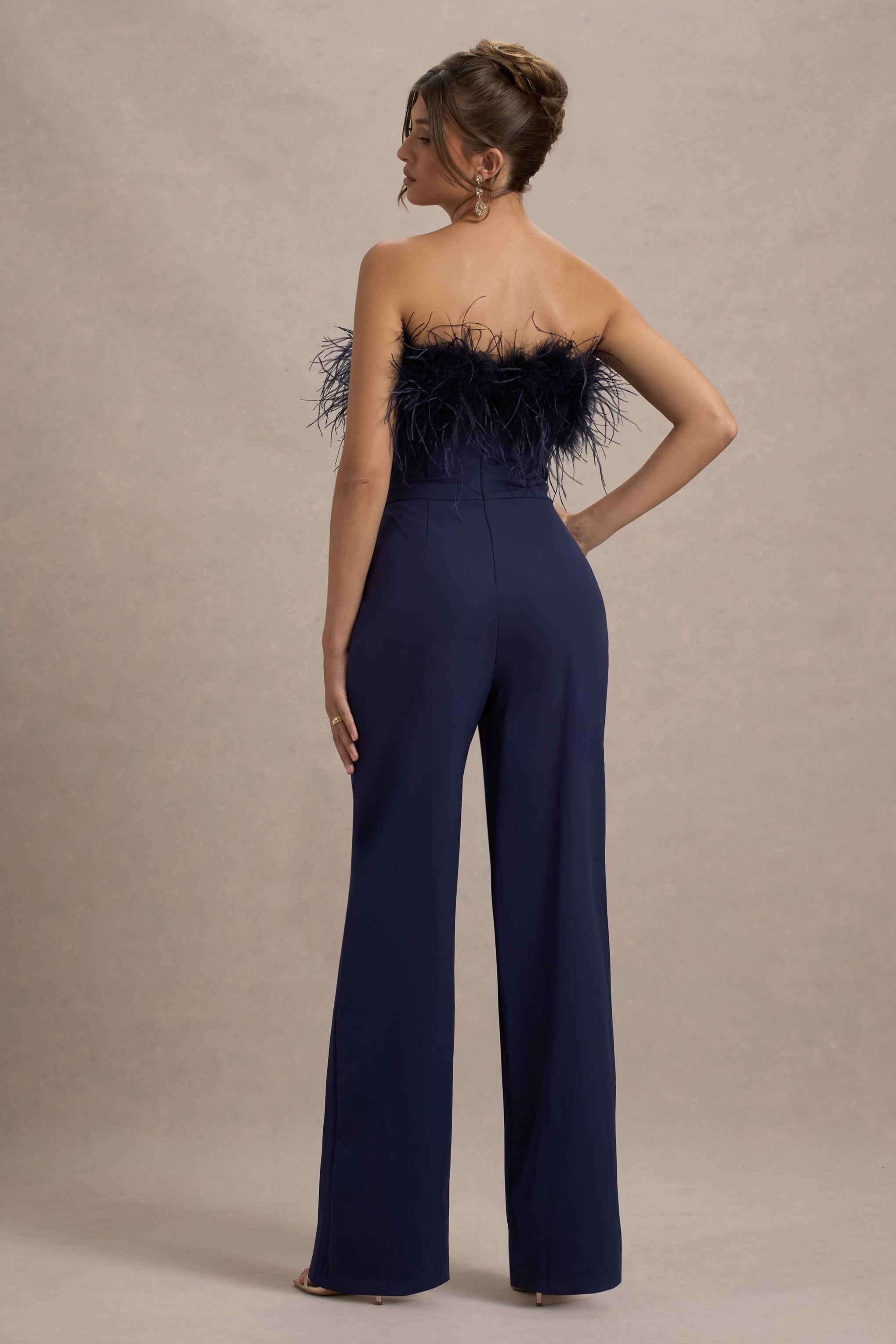 Seraphine London™ | Navy Bandeau Jumpsuit