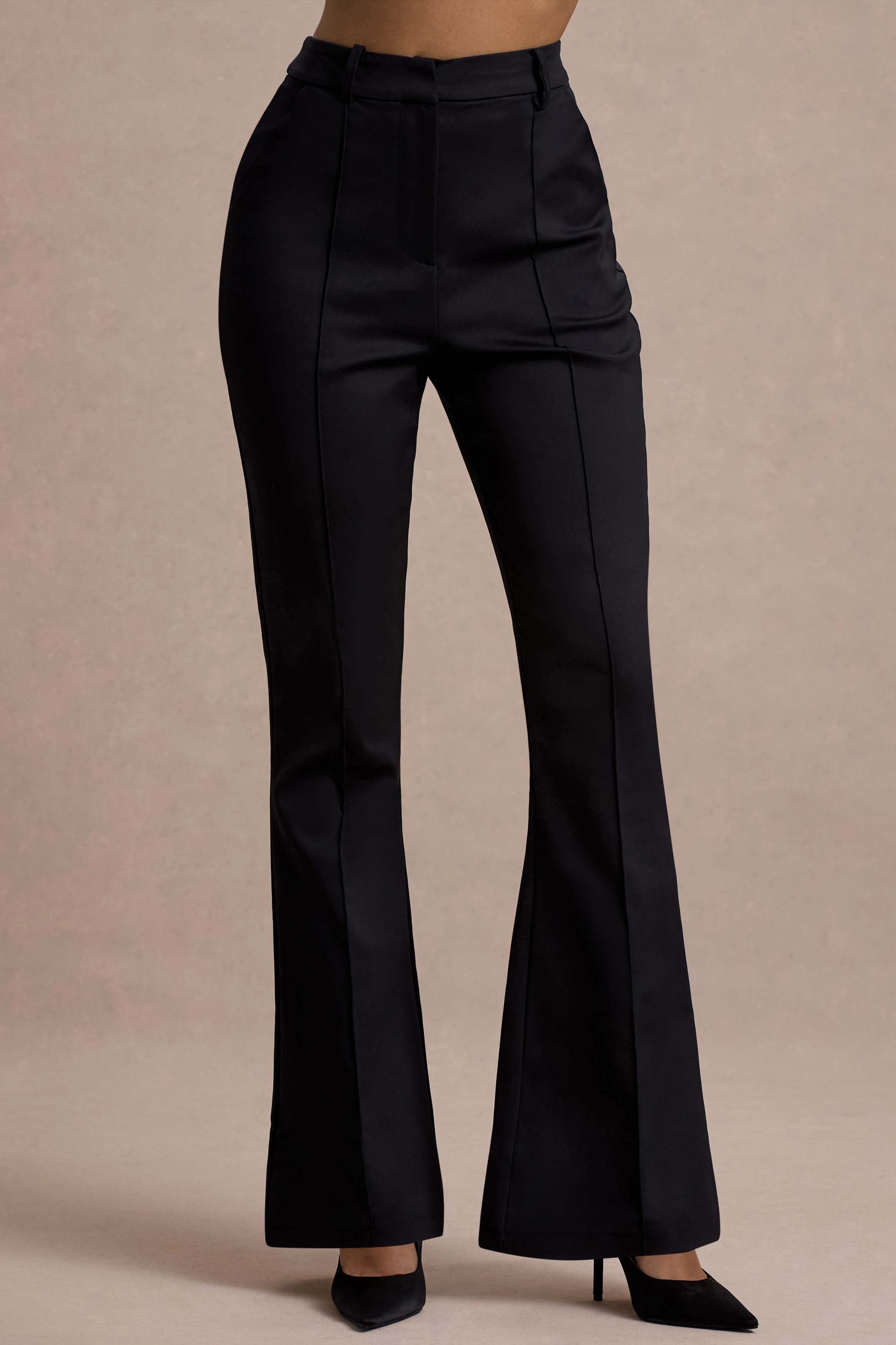 Seraphine London™ | Black High Waist Trousers