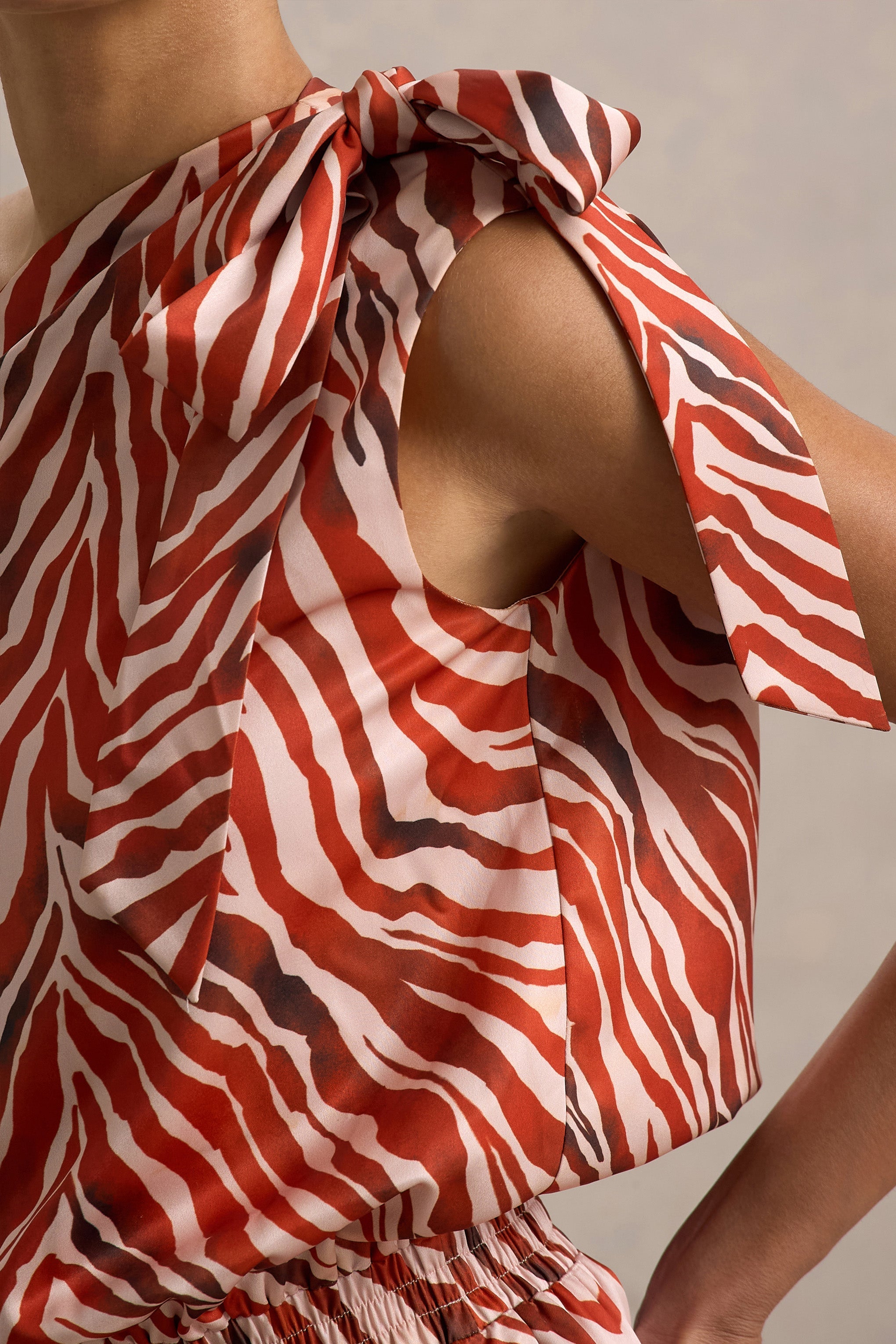 Seraphine London™ | Zebra Print Satin Matching Set